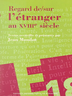 cover image of Regards de et sur l'étranger au XVIIIe siècle